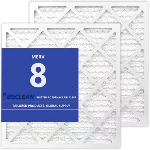 Amazon Hot Sale 20x 20x1 Merv 8 G4 Furnace AC HVAC kartonový panel před filtrem